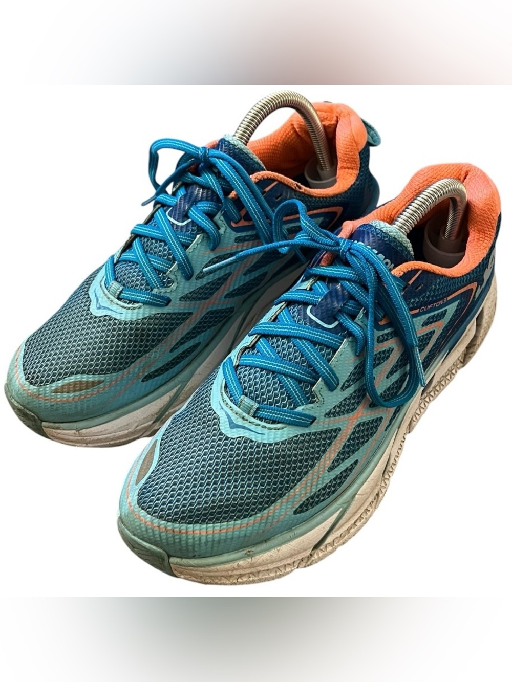 Hoka One One Clifton 3 Womens 10 Running Sneakers 1012045 BJNC - Read!